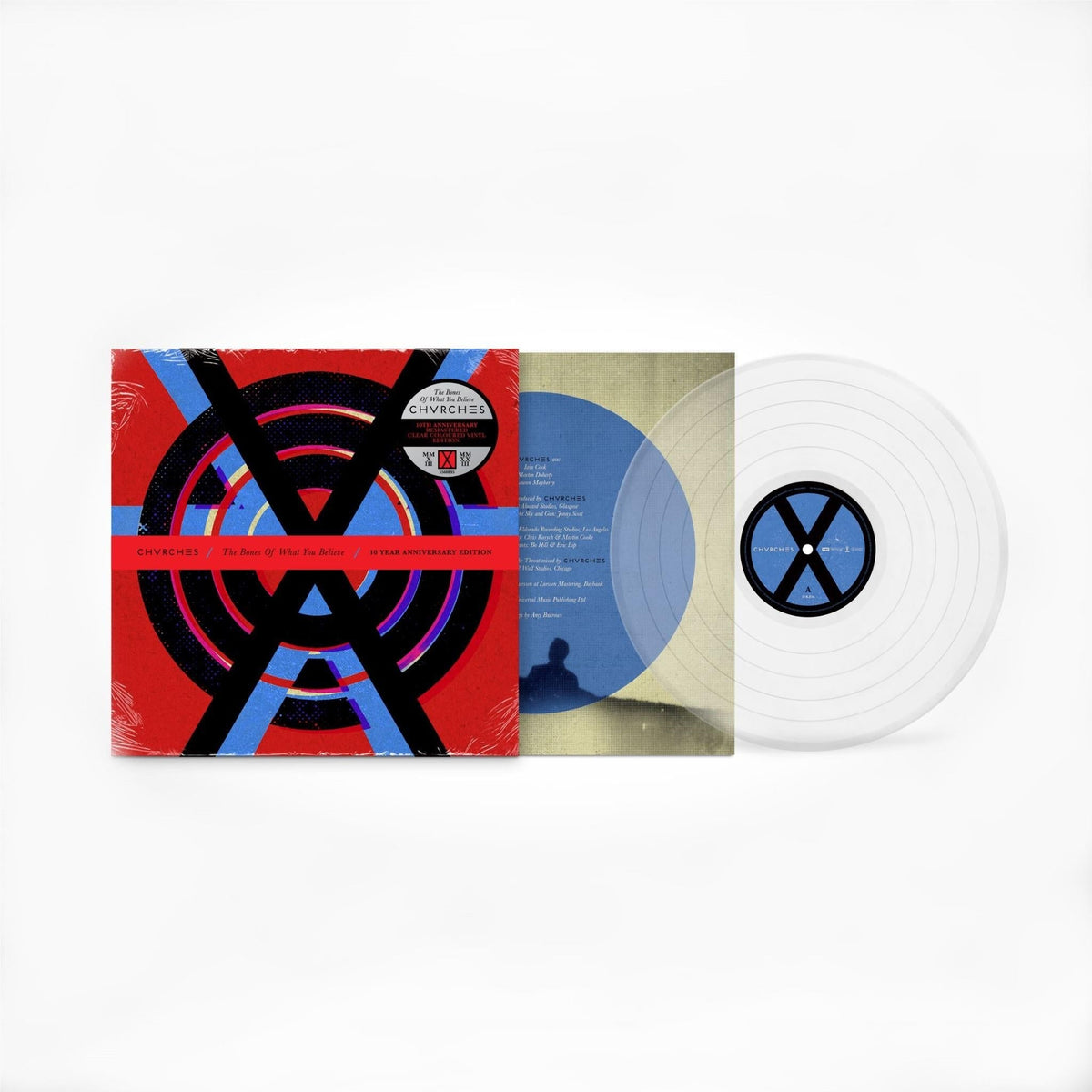 CHVRCHES - The Bones Of What You Believe - 10th Anniversary Clear Vinyl LP Record