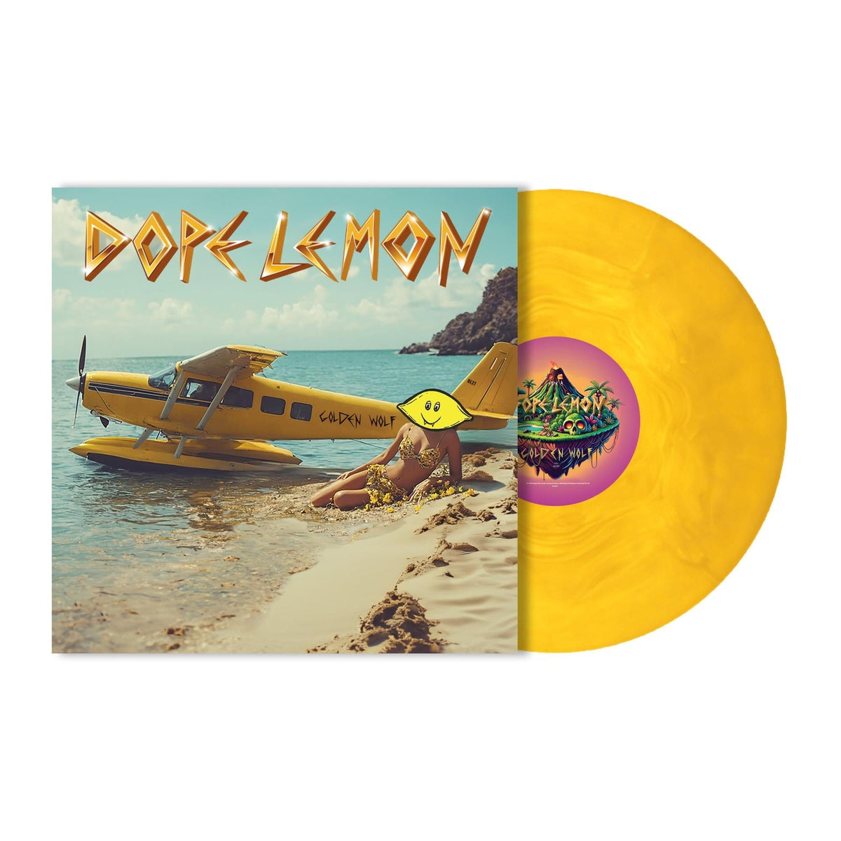Dope Lemon - Golden Wolf - Gold Marble Vinyl LP Record