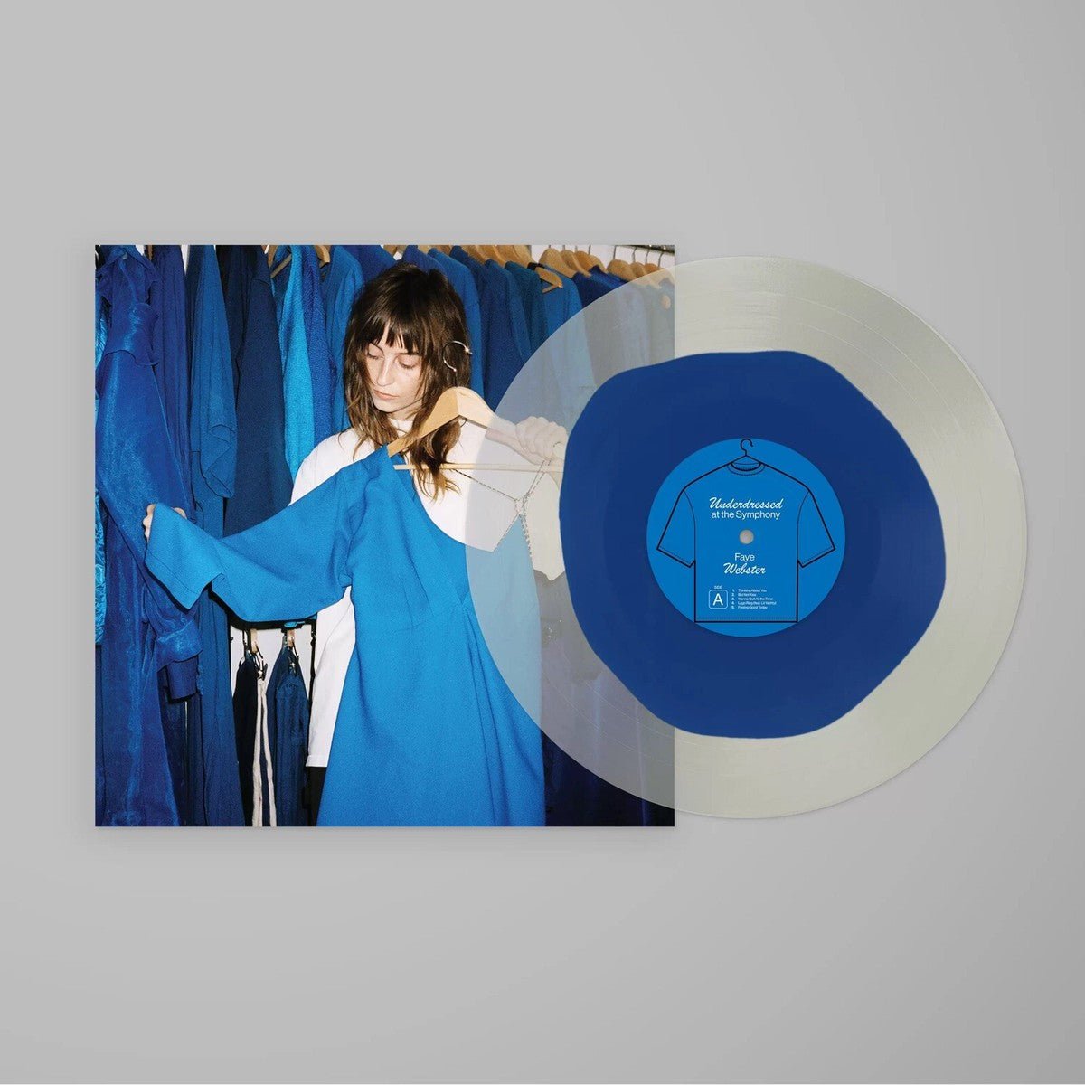 Faye Webster - Underdressed At The Symphony - Blue & White Bullseye Vinyl LP Record