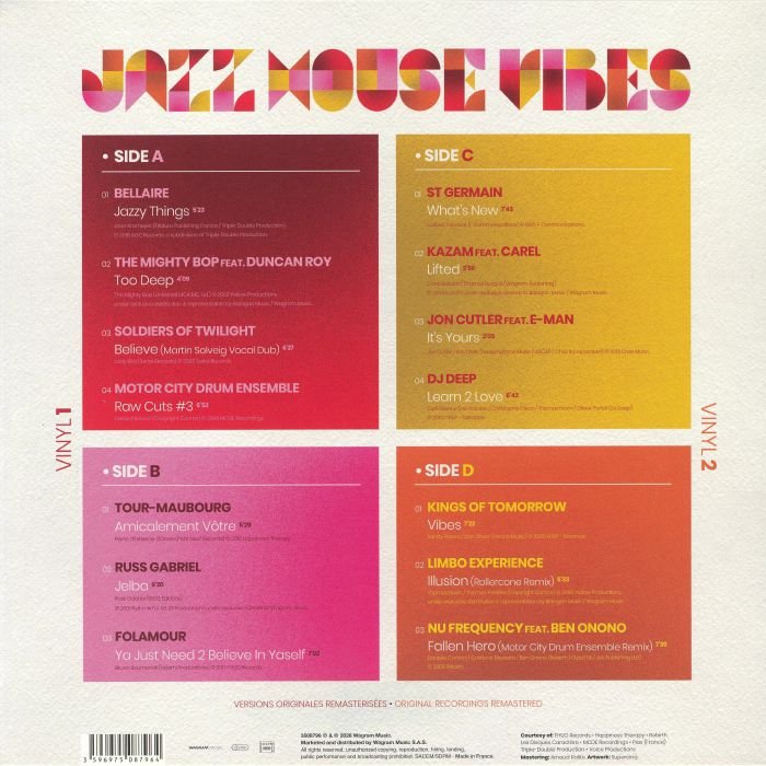 Various Artists - Jazz House Vibes: The Finest Selection Of Jazz House Music - {Vinyl LP}