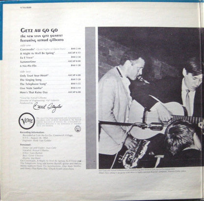 The New Stan Getz Quartet Featuring Astrud Gilberto - Getz Au Go Go (LP) (Near Mint (NM or M-)) USED