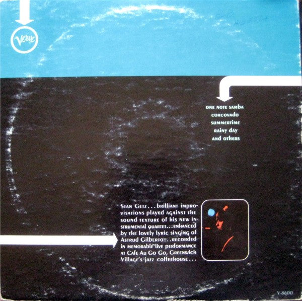 The New Stan Getz Quartet Featuring Astrud Gilberto - Getz Au Go Go (LP) (Near Mint (NM or M-)) USED