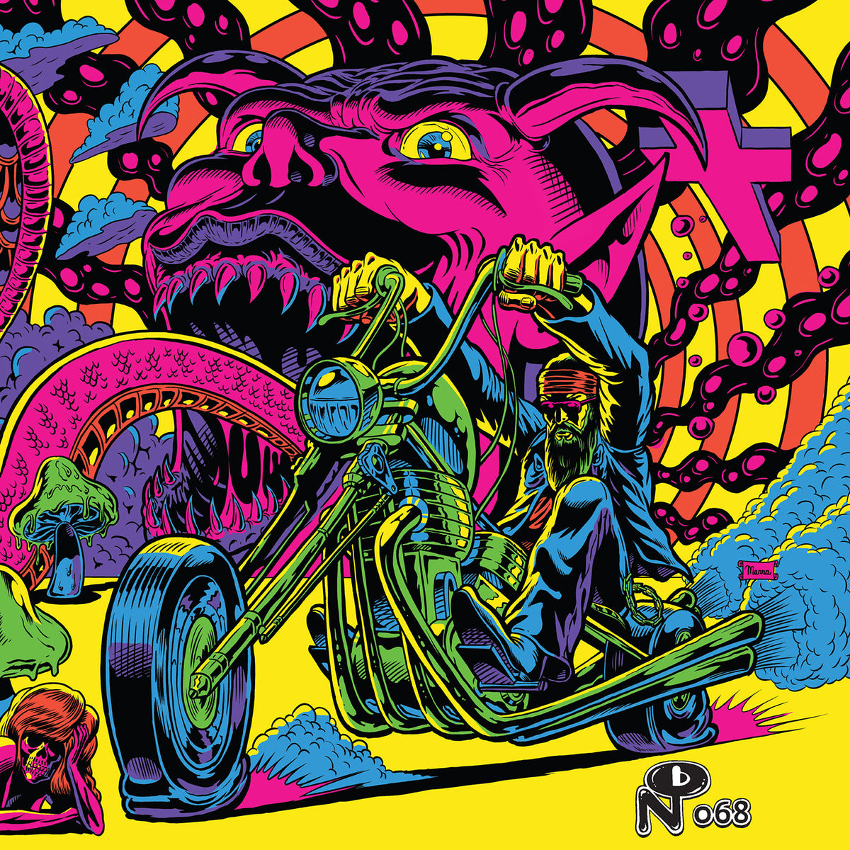 [DAMAGED] Various - Warfaring Strangers: Acid Nightmares [Neon Blotter Swirl]