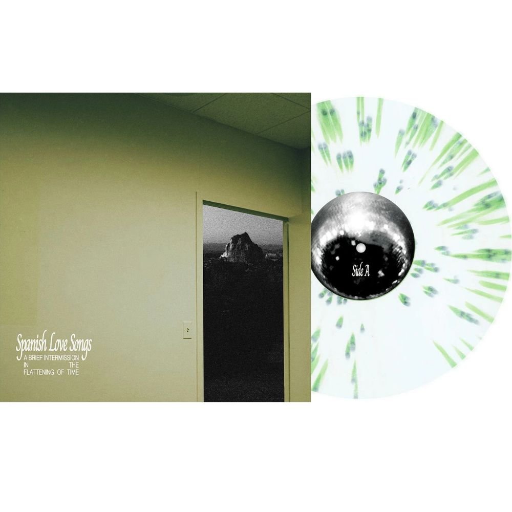 Spanish Love Songs - A Brief Intermission In The Flattening Of Time - White with Green Splatter Vinyl LP Record