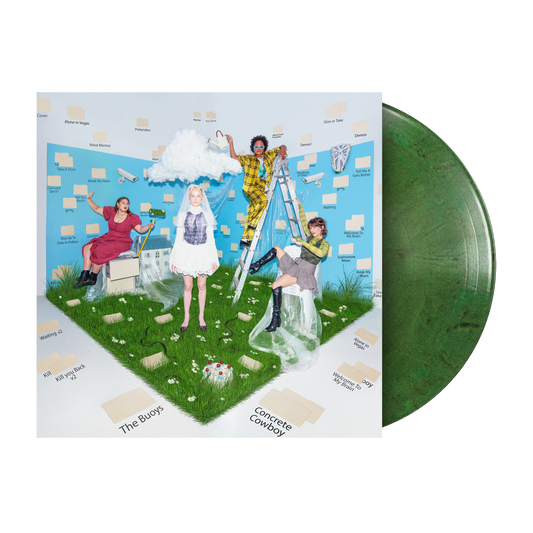 The Buoys - Concrete Cowboy - The Quiet Garden Green Regrind (LP Vinyl )